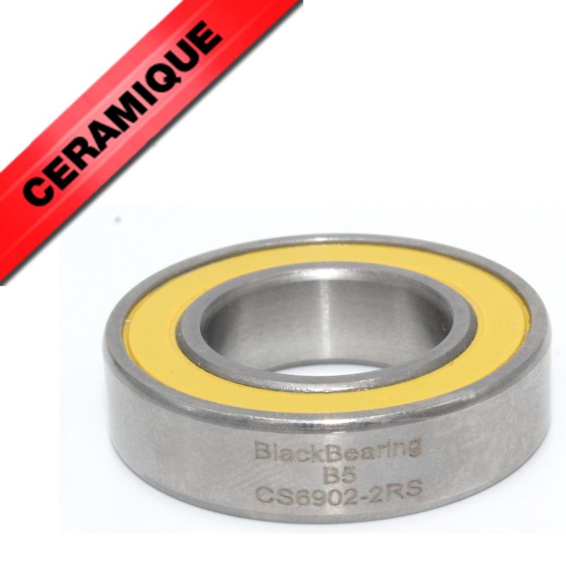 BLACK BEARING Céramique - Roulement 6902-2RS