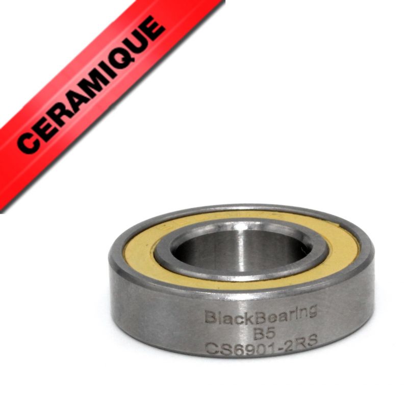 BLACK BEARING Céramique - Roulement 6901-2RS