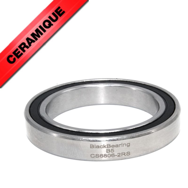 BLACK BEARING Céramique - Roulement 6806-2RS