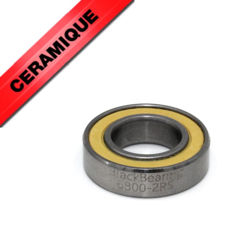 BLACK BEARING Céramique - Roulement 6800-2RS