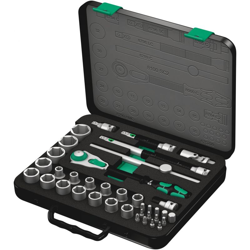 Wera - coffret cliquet Zyklop 8100 1/2"