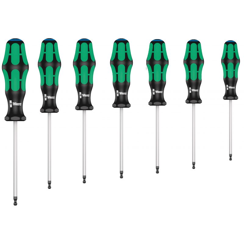 Wera - Set tournevis allen tête sphérique (6 pans)