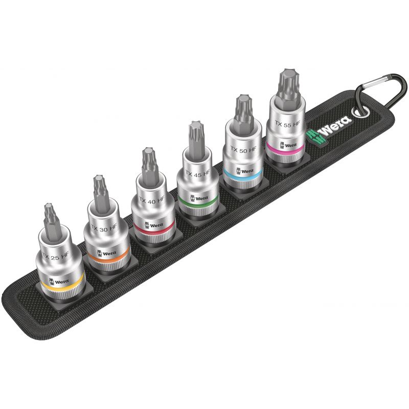 Wera - set embouts torx - 1/2 avec fonction retenue vis - 6 pces