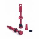 MOMUM - SET 2 valves aluminium base ronde pour mousse Anti-Pincement -MOUSSE - 50 mm-RED