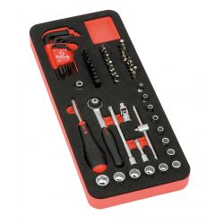 Mob - Module mousse douilles 1/4" 59 pièces