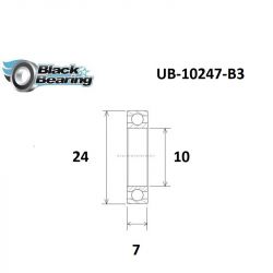 Roulement B3 - BLACKBEARING - 10247-2rs