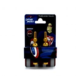 CAPTAIN PROTECT - valves alu. 44 mm - or