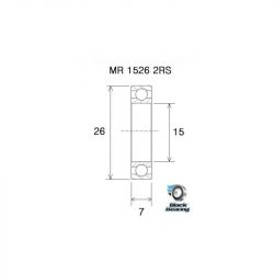 Roulement B5 - BLACKBEARING - 15267-2rs