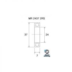 Roulement B5 - BLACKBEARING - 2437-2rs